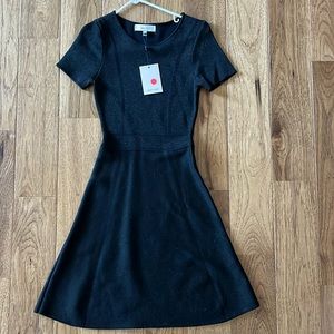 John and Jenn xs black short sleeve skater dress